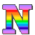 letra N rainbow arco-íris GIF by ElitonK