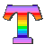 letra T rainbow arco-íris GIF by ElitonK