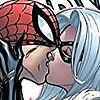 Spider-Man and Black Cat Upside Down Rose Kiss Poster 24x36 inches