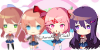 Doki Doki Literature Club - Chibi Keychains by Kayozia on DeviantArt